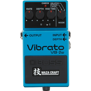 boss vb 2w waza craft vibrato guitar effects pedal