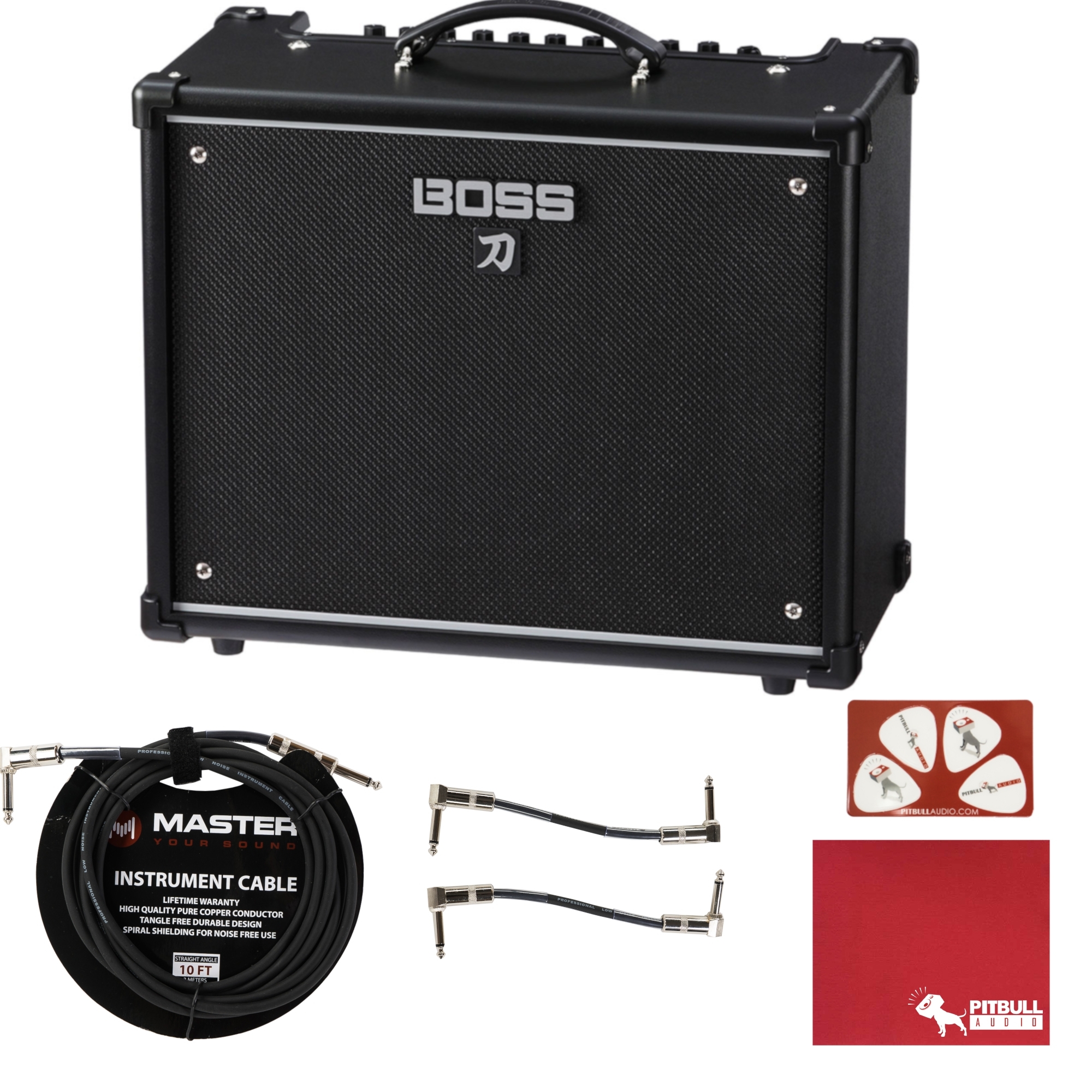 BOSS Katana 50 50Watt 1x12 Guitar Combo Amplifier with Polish Cloth
