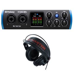 presonus studio 24c audio interface master pro10 studio headphones