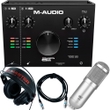 M-Audio Air 192-6 Home Recording Bundle w/ Mic + Headphones + Cable