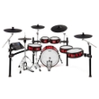 Alesis Strike Pro Special Edition Electronic Drum Kit, 11 Piece, Mesh Heads, Red Sparkle