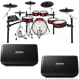 alesis strike pro special edition electronic drum kit w 2 strike amp 12 s