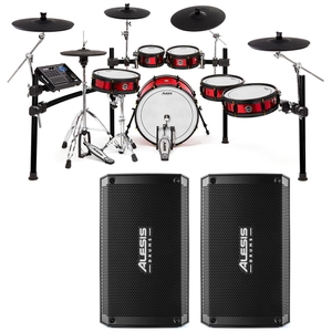 alesis strike pro special edition electronic drum kit w 2 strike amp 8 s
