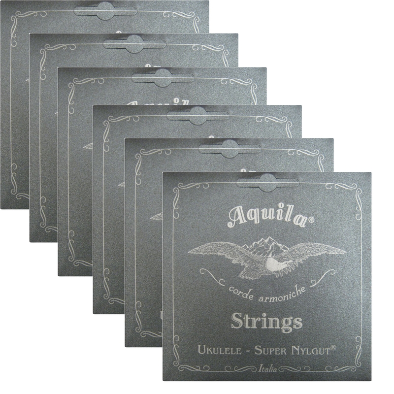 6-Pack Aquila USA 100U Super Nylgut Soprano Regular Tuning Ukulele Strings