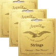 3-Pack Aquila USA 8U Nylgut Concert Low-G Tuning Ukulele Strings