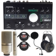 Mackie Big Knob Studio -24 Bit 192 kHz, Audio Interface + MXL 990-991 Mics Recording Bundle