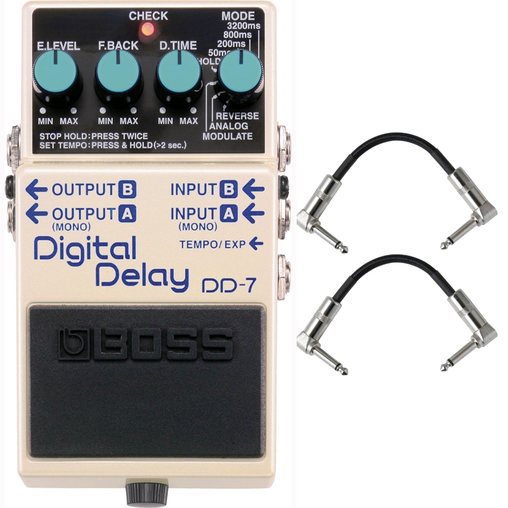 Boss Dd 7 Digital Delay Pedal With Patch Cables