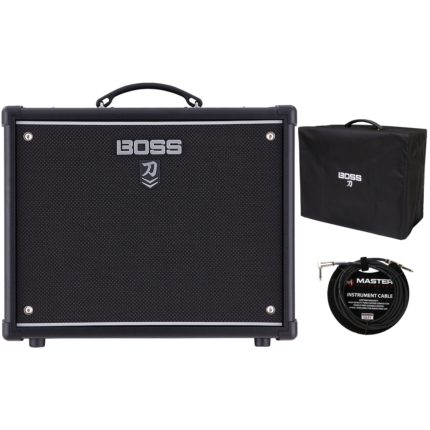 Boss Katana50 MkII 50Watt 1x12 Guitar Combo Amp w/ Cover and Cable