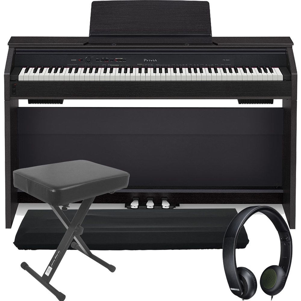 Casio Privia Px 860 88 Key Digital Piano Black With Bench Dust