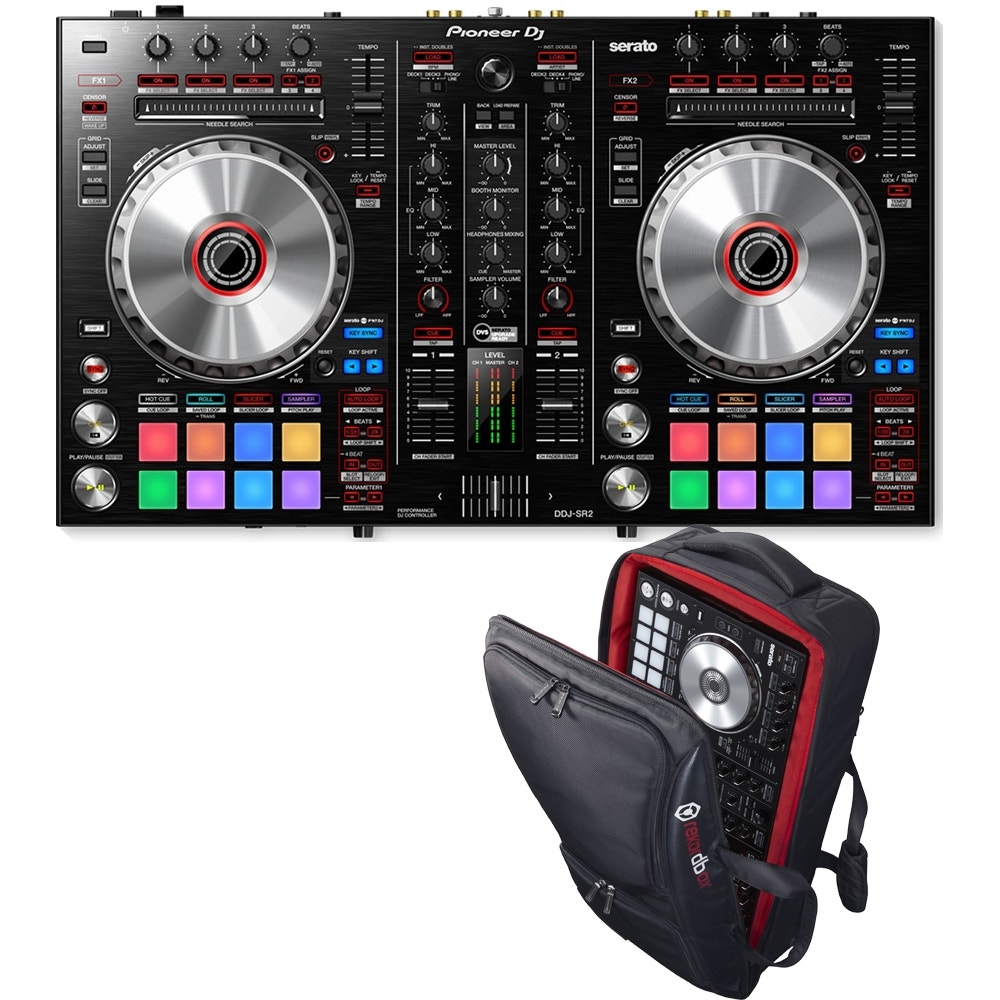 Pioneer DDJ-SR2 Serato Controller & DJC-SC2 Road Bag