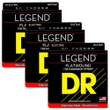 3 Sets of DR Strings FL-11 Legend Super Light Flatwound Electric Guitar Strings (11-48)