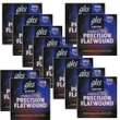 12 Sets of GHS 750 Precision Flats Flatwound Ultra Light Electric Guitar Strings (9-42)