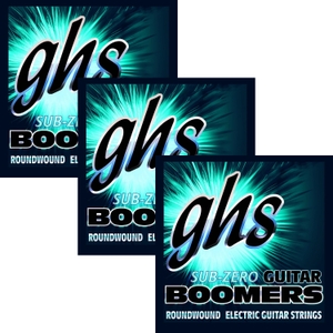 3 sets ghs cr gbl sub zero boomers coated electric guitar strings light 10 46