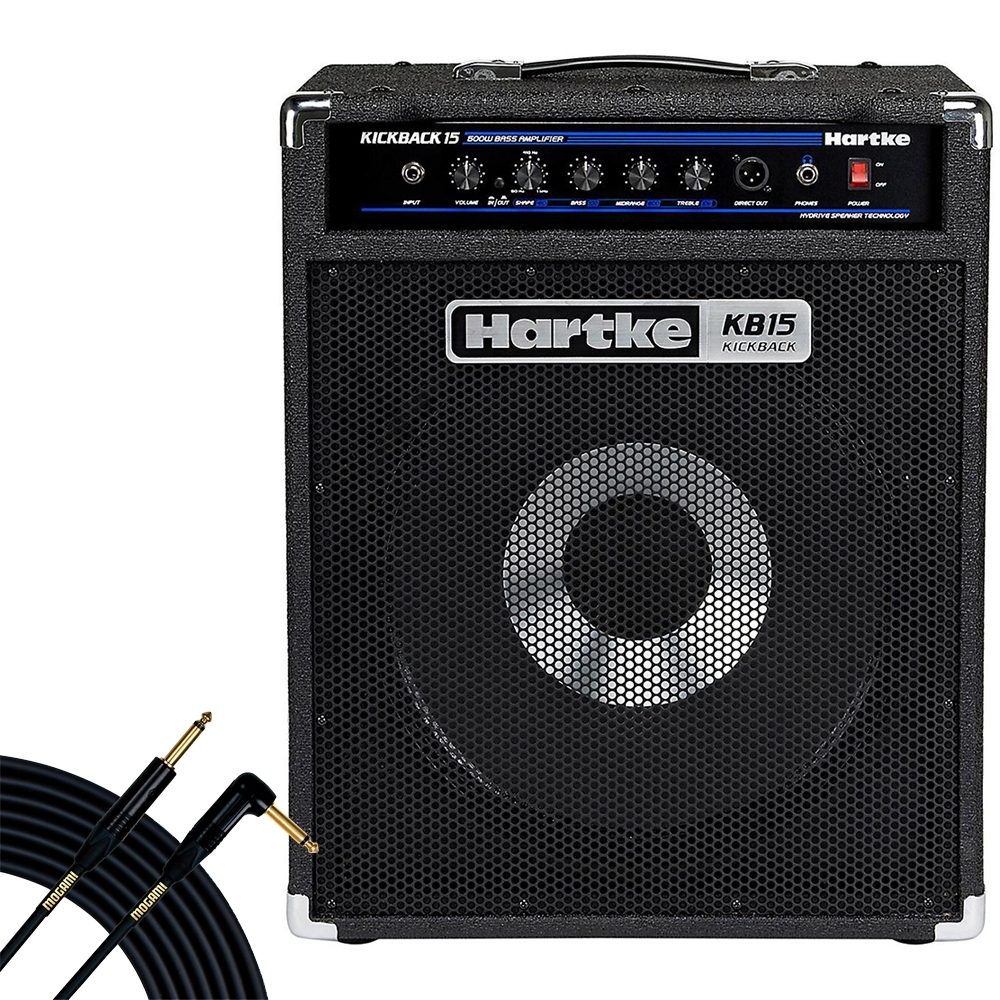 Hartke Kickback KB15 15 500Watt Bass Combo Amplifier and 18