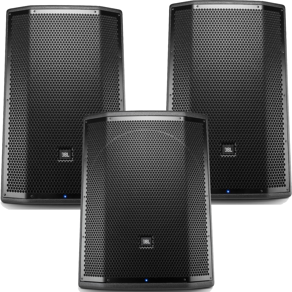 Jbl Prx815w 15 Active Pa Speaker Pair With Prx818xlfw Subwoofer