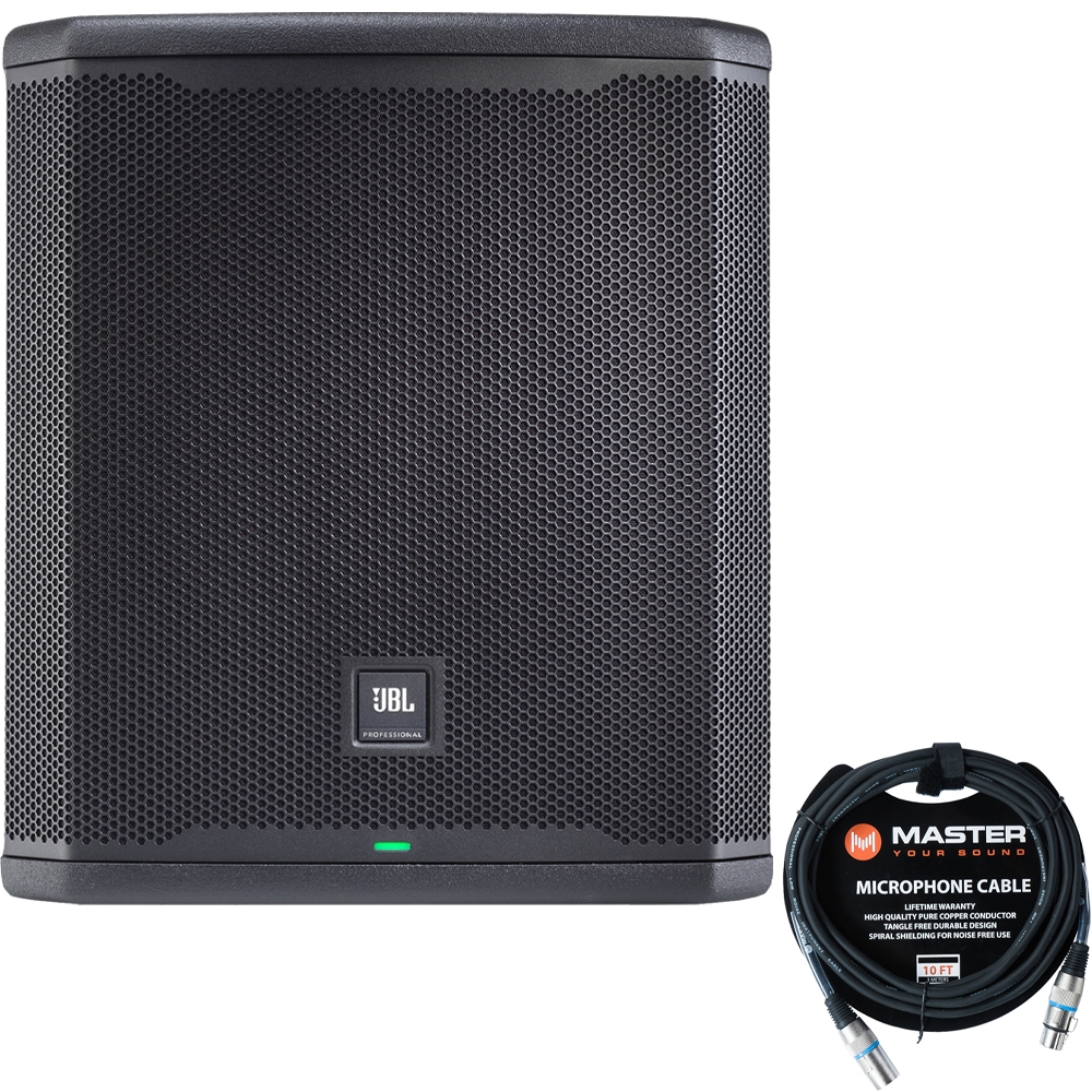 Hørehæmmet antydning frill JBL PRX915XLF 2000-Watt 15-Inch Powered PA Subwoofer w/ 10ft XLR Cable
