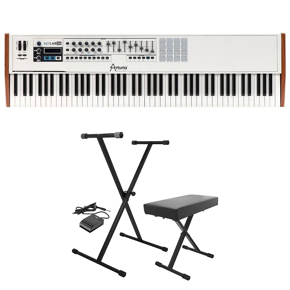 Arturia Keylab 88 Controller Keyboard With Stand Bench Sustain