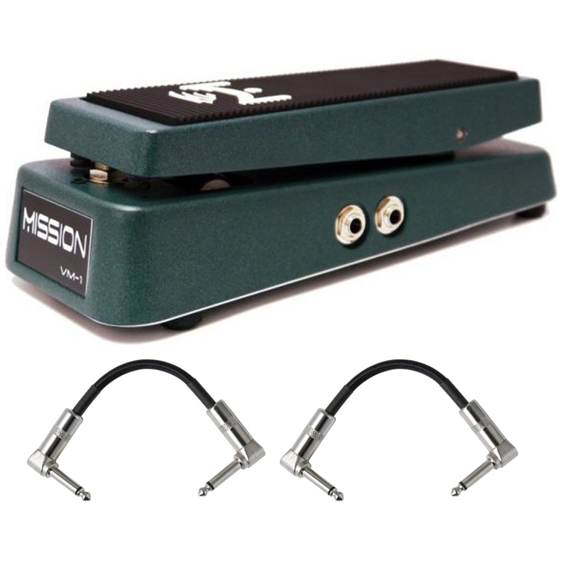 Mission Engineering VM-1 Passive Volume Pedal w/ Tuner Out Green + Patch Cables