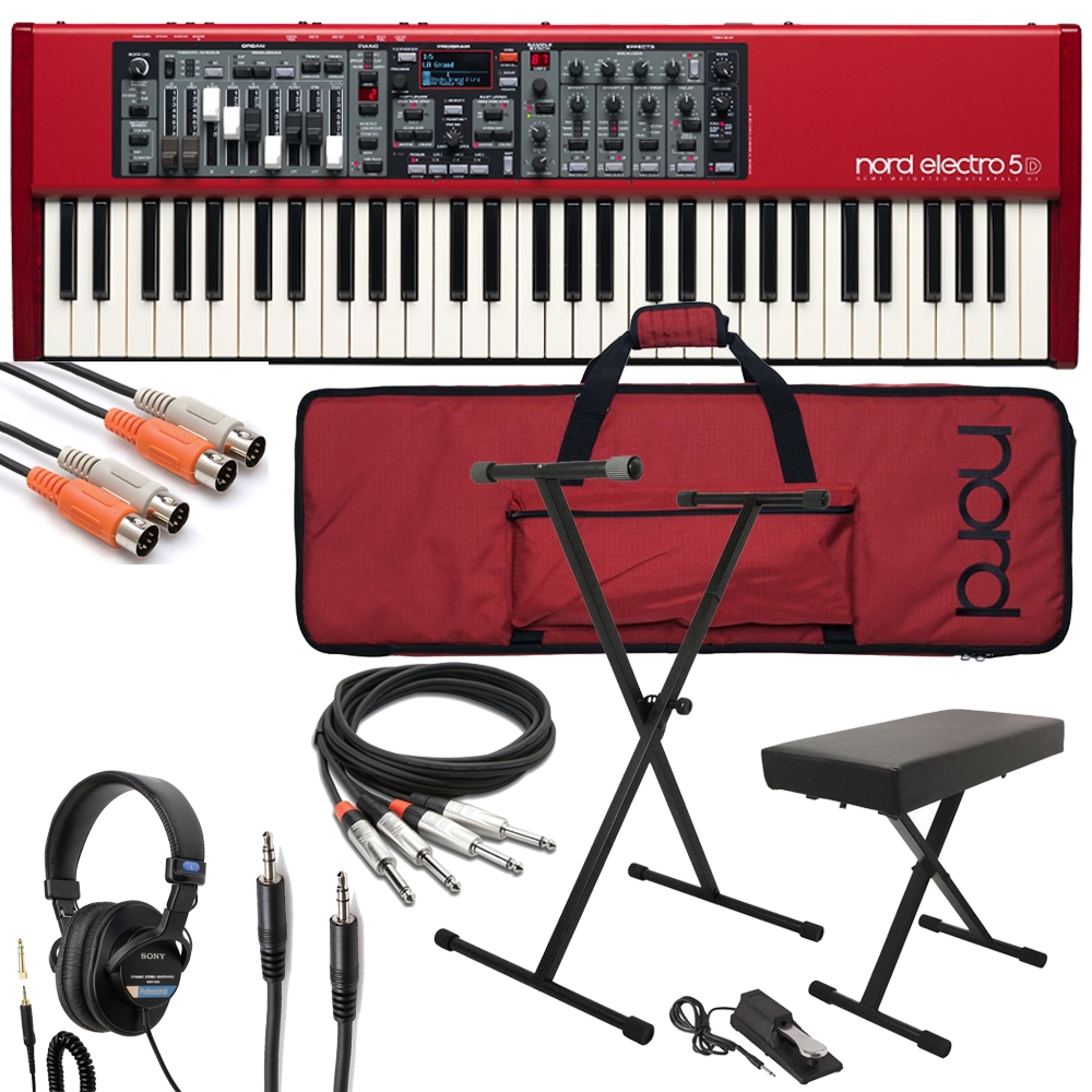 Nord Electro 5d 61 Stage Piano With Gig Bag Stand Bench