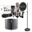 Rode NT2-A Condenser Microphone with sE Electronics RF-X Reflexion Filter X and Round Base Stand
