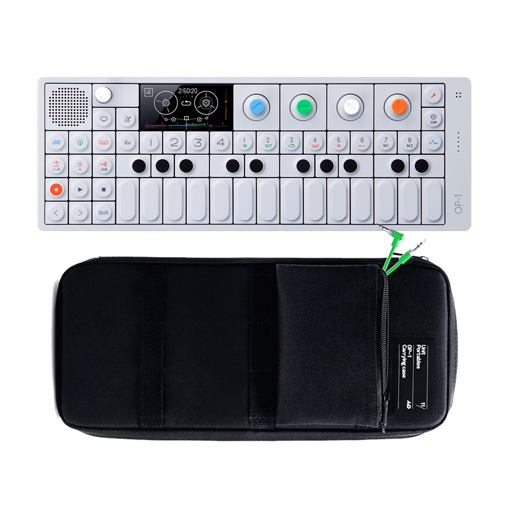Teenage Engineering Op1 Portable Synthesizer Sampler Controller Keyboard And Op1 Sc Unit Portables Op 1 Soft Case Black