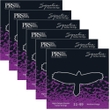 6-Pack of PRS Paul Reed Smith Signature Medium Electric Guitar Strings, 11-49