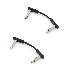 2 pack rockboard rbo cab pc f 5 blk flat patch guitar effects cable 5 cm 1 31 32