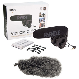 rode vmpr videomic pro rycote shotgun microphone with free deadcat furry wind cover