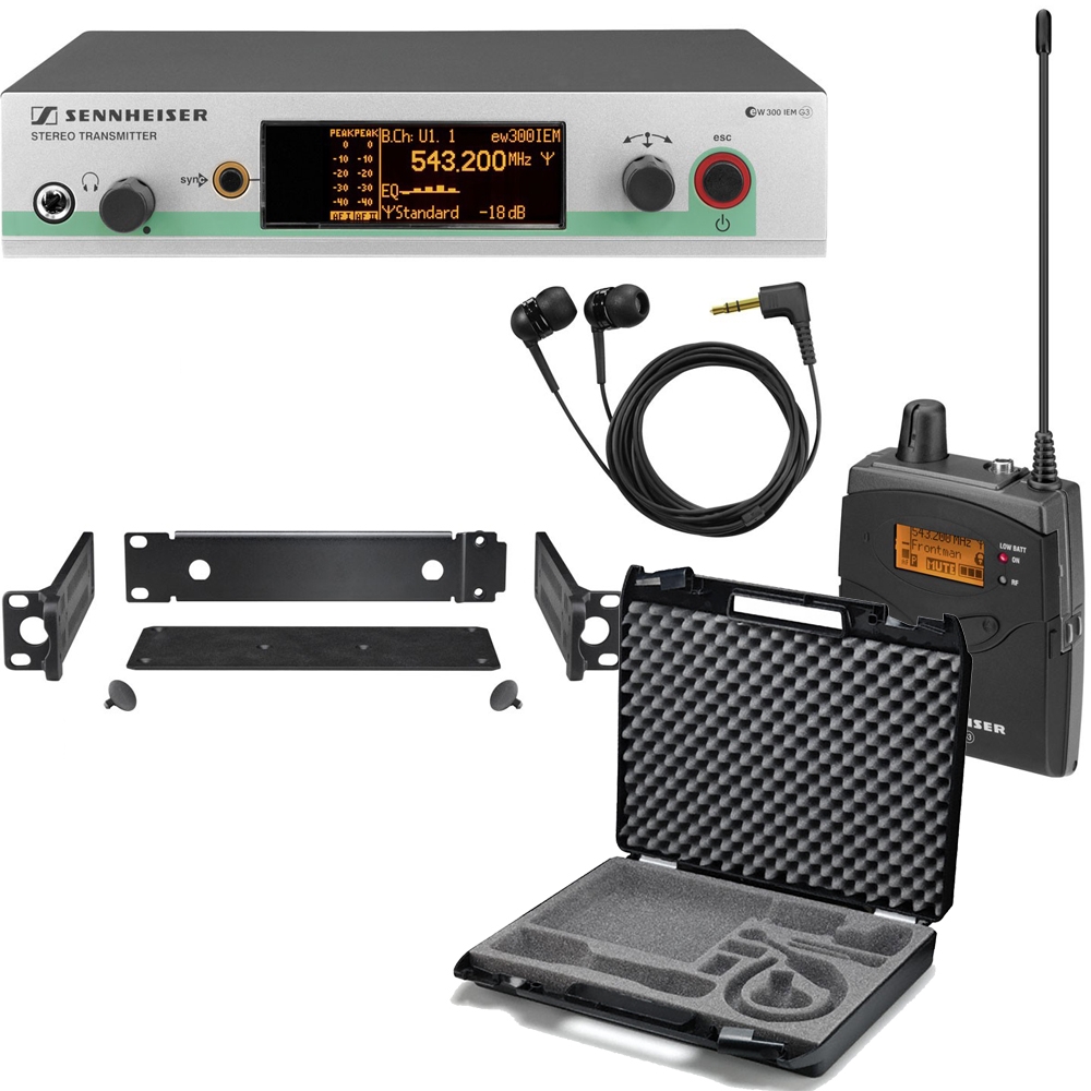 Sennheiser Ew 300 Iem G3 In Ear Wireless Monitor System Band G 566 608 Mhz With Cc3 Carry Case