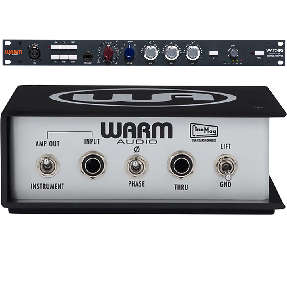 Warm Audio WA73-EQ 1-Channel British Microphone Preamp & EQ w/ PDB Passive DI Box