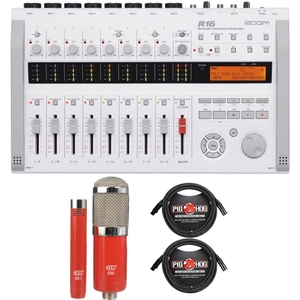 Zoom R16 Multitrack Recording Interface with MXL Microphone Set and XLR Cables
