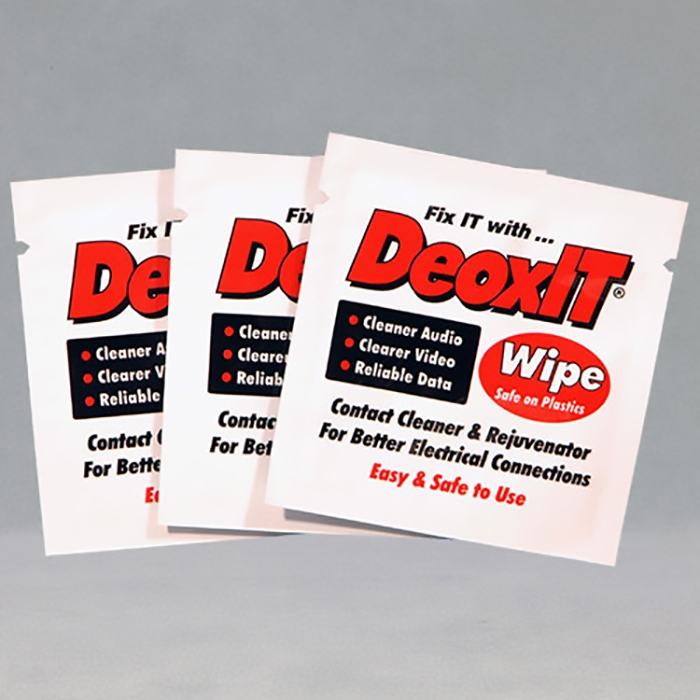 CAIG DeoxIT K-D1W-25 D-Series Wipes, 100%, 25 Individual Wipes, Clamshell