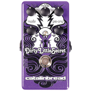 catalinbread dirty little secret red overdrive guitar effect pedal purple gaze edition