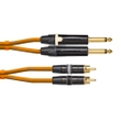 Cordial Cables CCU 1.5 CP-OR CEON RCA - 1/4" TS Dual-mono audio / DJ Cable, 5ft, Neon Orange