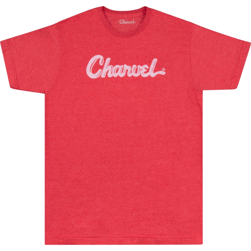 Charvel Guitars Toothpaste Logo T-Shirt, Heather Red, Extra Large (XL)