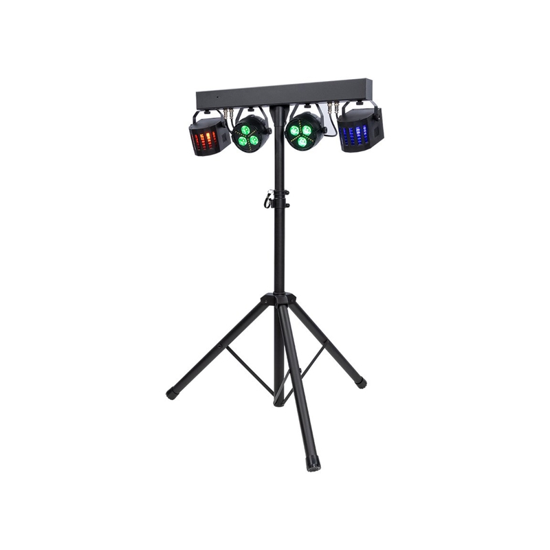 ColorKey PartyBar GO Battery Powered Effect Lighting Package w/ Stand & Carry Bag