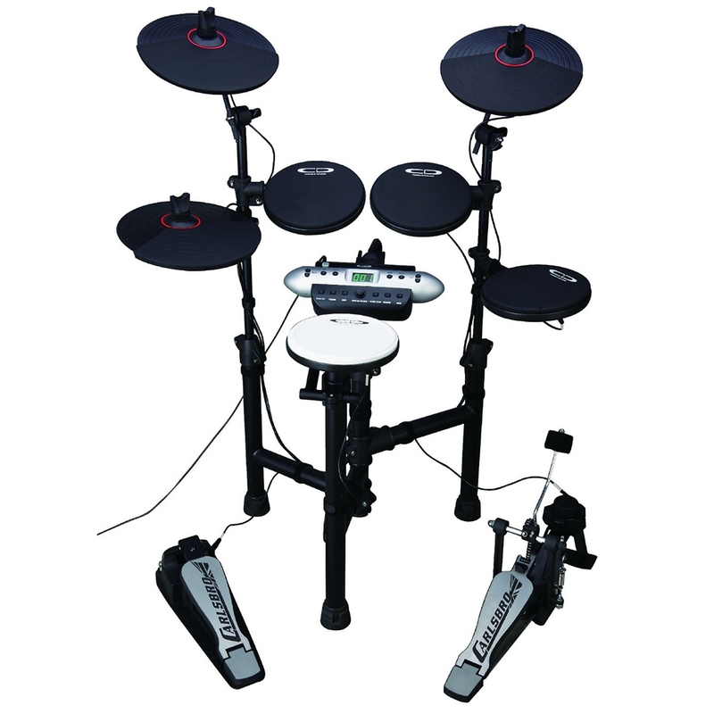 Samson Carlsbro CSD130 Compact Electronic Drum Kit (1 Snare, 3 Toms, 1 Kick, 3 Cymbals, & Drum Module)