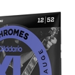 D'Addario ECG25 Chromes Flat Wound Light Electric Guitar Strings (12-52)