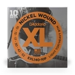 10 Sets of D'Addario EXL140 Nickel Light Top/Heavy Bottom Electric Guitar Strings (10-52)