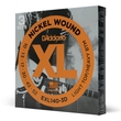 3 Sets of D'Addario EXL140 Nickel Wound Light Top/Heavy Bottom Electric Guitar Strings (10-52)