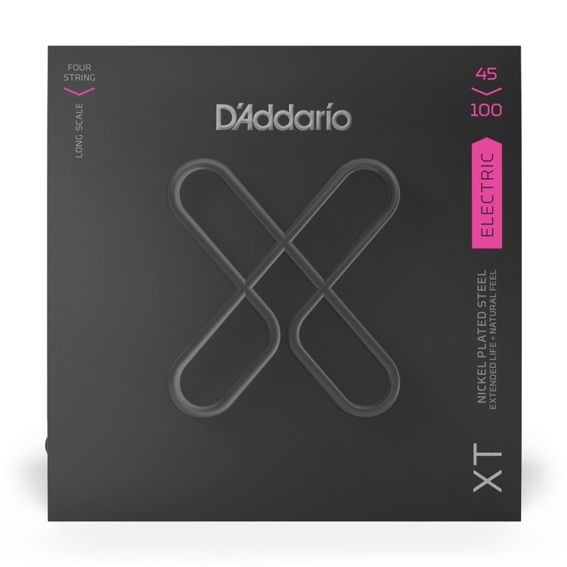 D'Addario XTB45100 XT Series Bass Guitar Strings, Long Scale, 45-100