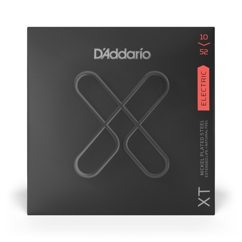 D'Addario XTE1052 XT Series Electric Guitar Strings, Nickel, 10-52