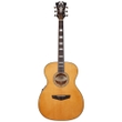 D'Angelico Guitars Premier Tammany Acoustic Electric Guitar, Ovangkol Fretboard, Vintage Natural