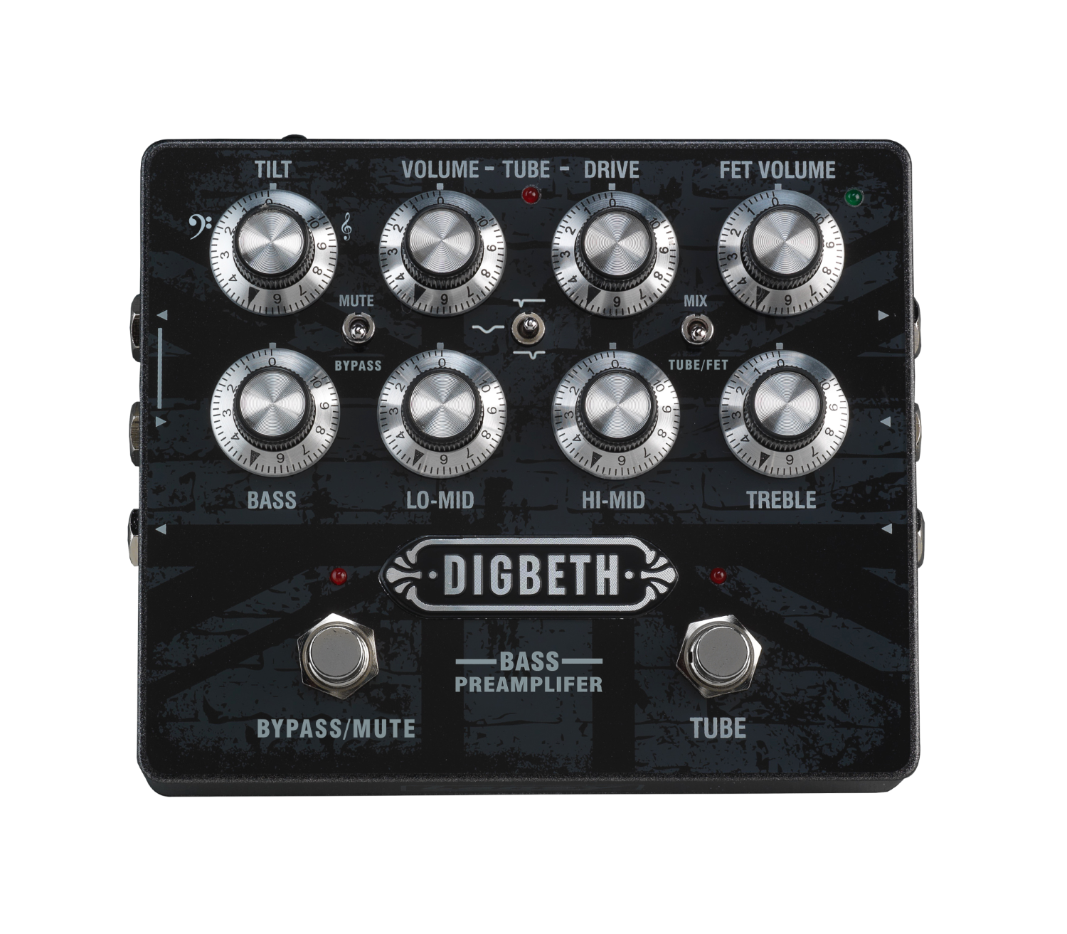 Tube outlet preamp pedal