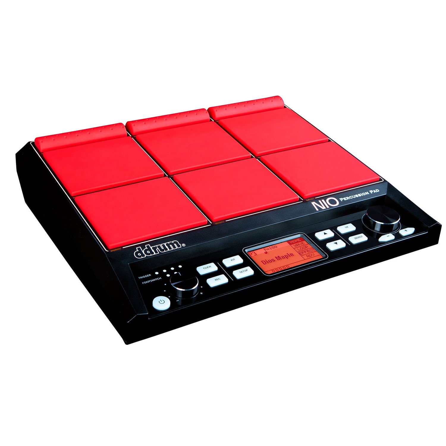 ddrum NIO 9 Pad Drum Trigger Percussion Pad w 30 Preset Kits