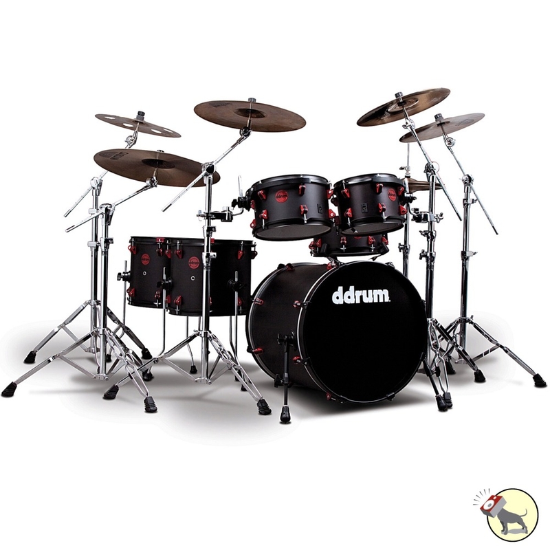 ddrum Hybrid 6 Piece Acoustic Drum Kit Set with Built-In Triggers