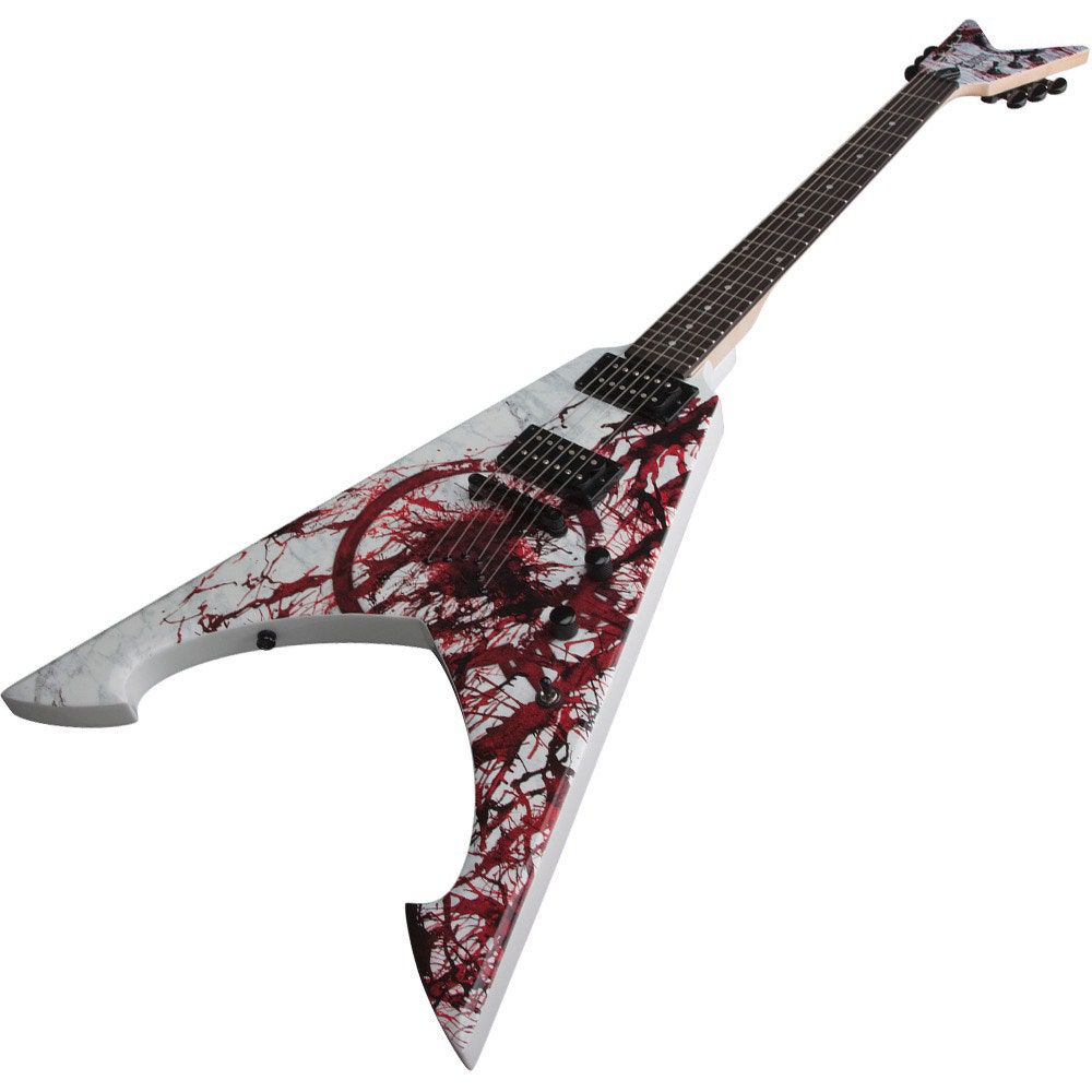 Dean Michael Amott Tyrant X Splatter Signature Electric Guitar Custom  Graphic Finish