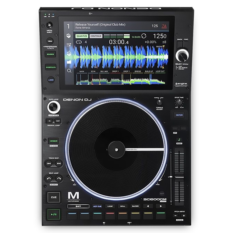 Denon DJ SC6000M Prime Professional DJ Media Player with 8.5" Motorized Platter and 10.1" Touchscreen