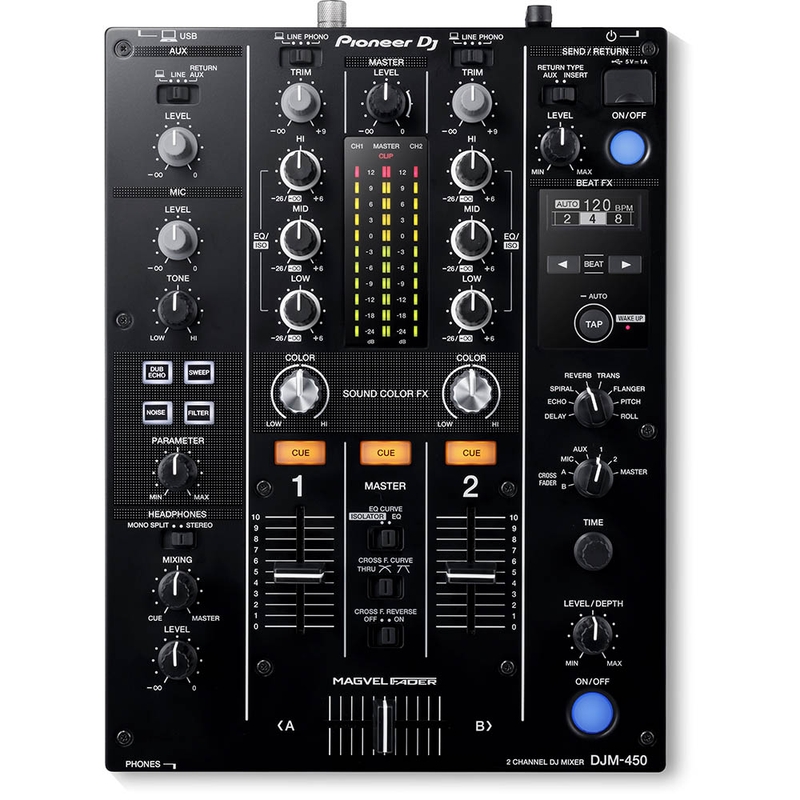 Pioneer DJM-450 2-Channel DJ Mixer with Rekordbox