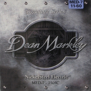dean markley 2505c nickelsteel 7 string electric guitar strings medium 11 60